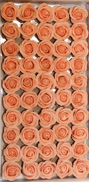 RÓŻA MYDLANA MAŁA 50 SZT. • ': SALMON,