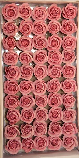 RÓŻA MYDLANA MAŁA 50 SZT. • ': DIRTY PINK.