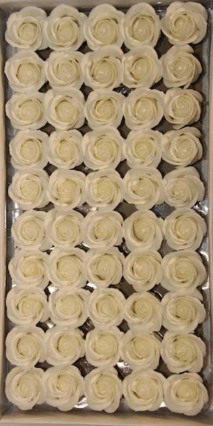 RÓŻA MYDLANA MAŁA 50 SZT. • ': WHITE.