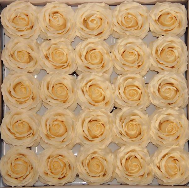 RÓŻA MYDLANA DUŻA 25 SZT. • ': CREAM.