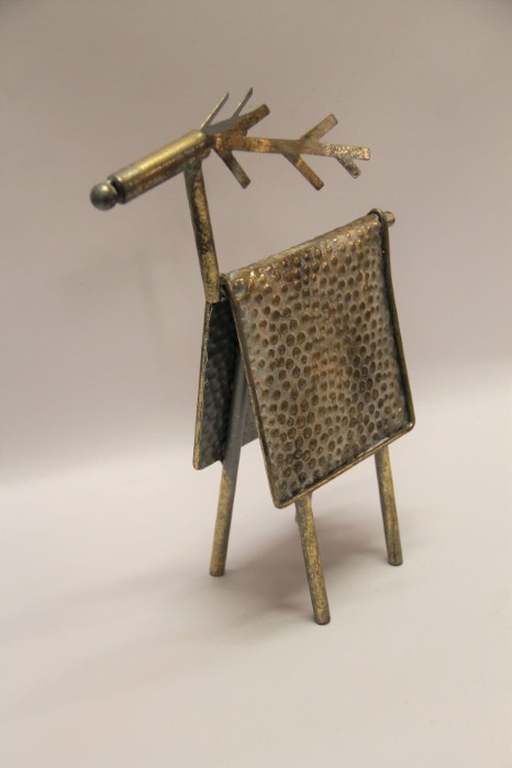 RENIFER MATALOWY ZŁOTY 24,5*15,6*36 CM