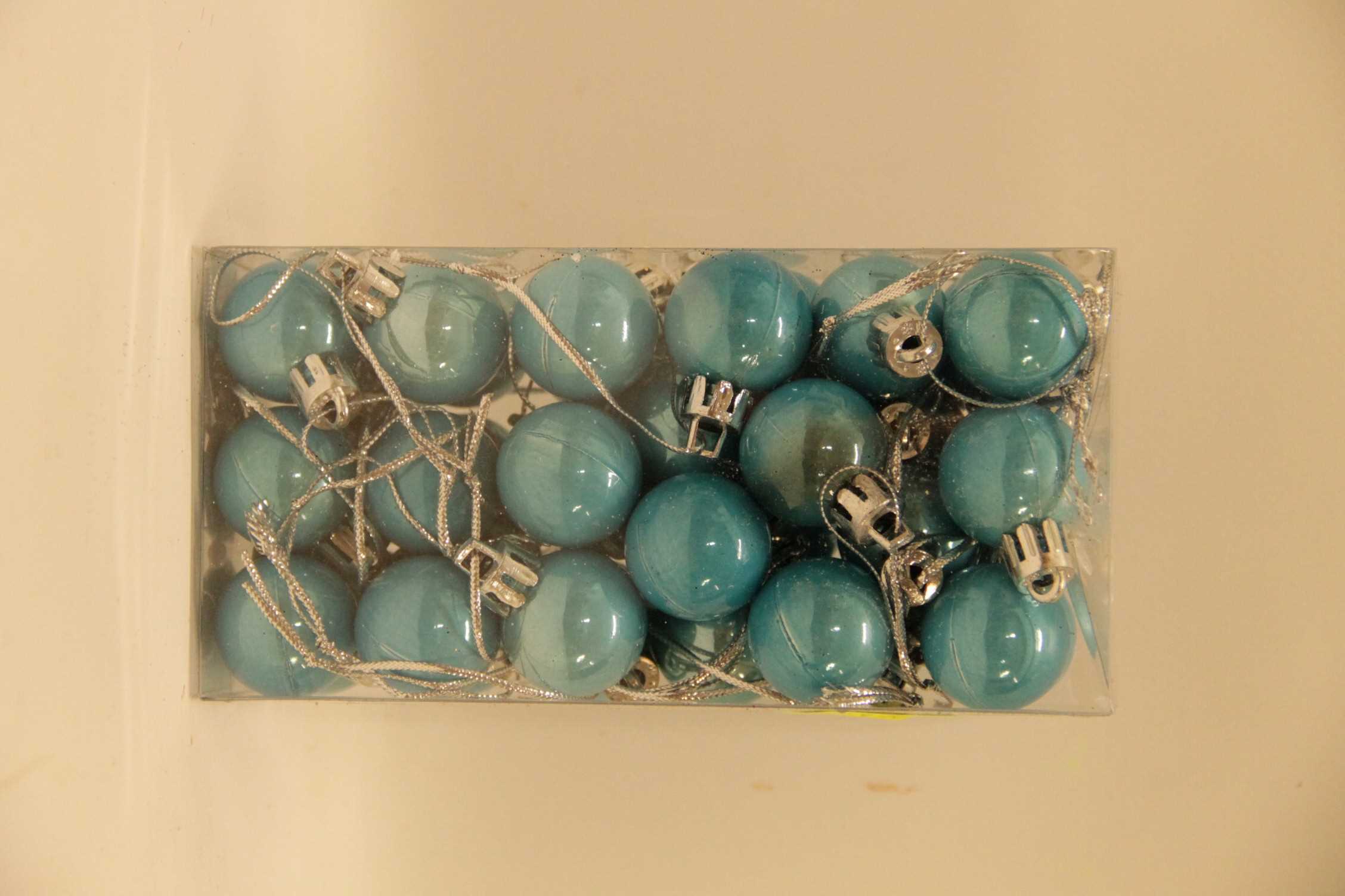 BOMBKI 2,5 CM TURKUS 36 SZT.