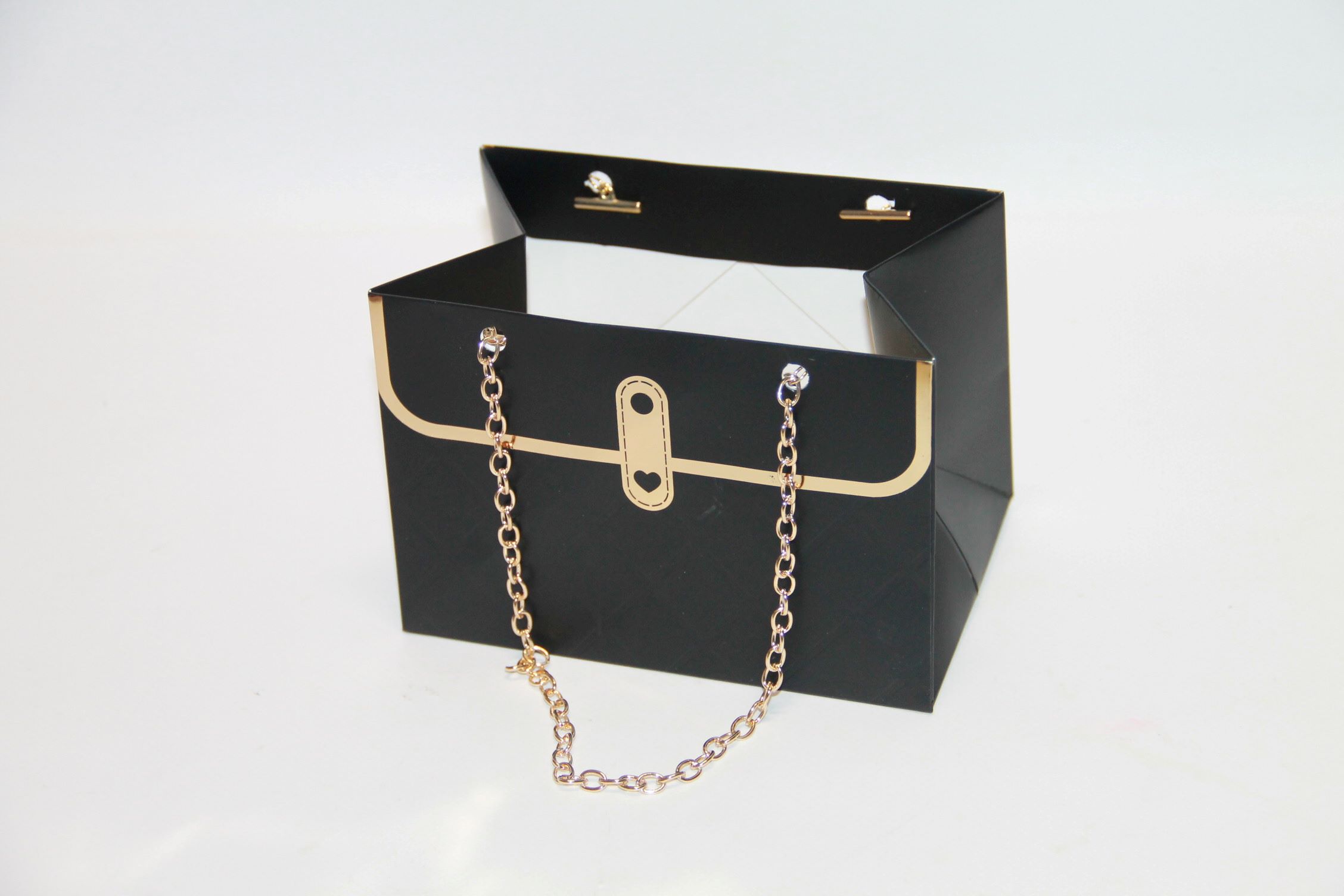 TOREBKA Z ŁAŃCUSZKIEM 10X15X10 BLACK