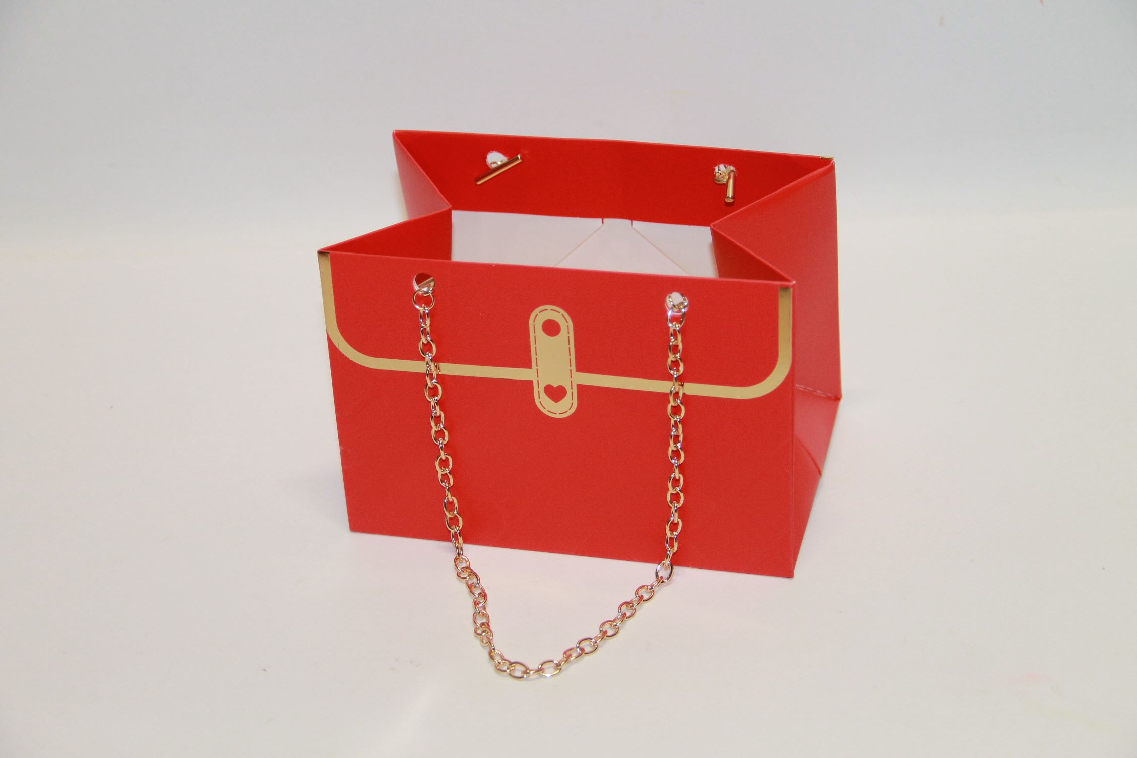 TOREBKA Z ŁAŃCUSZKIEM 10X15X10 RED