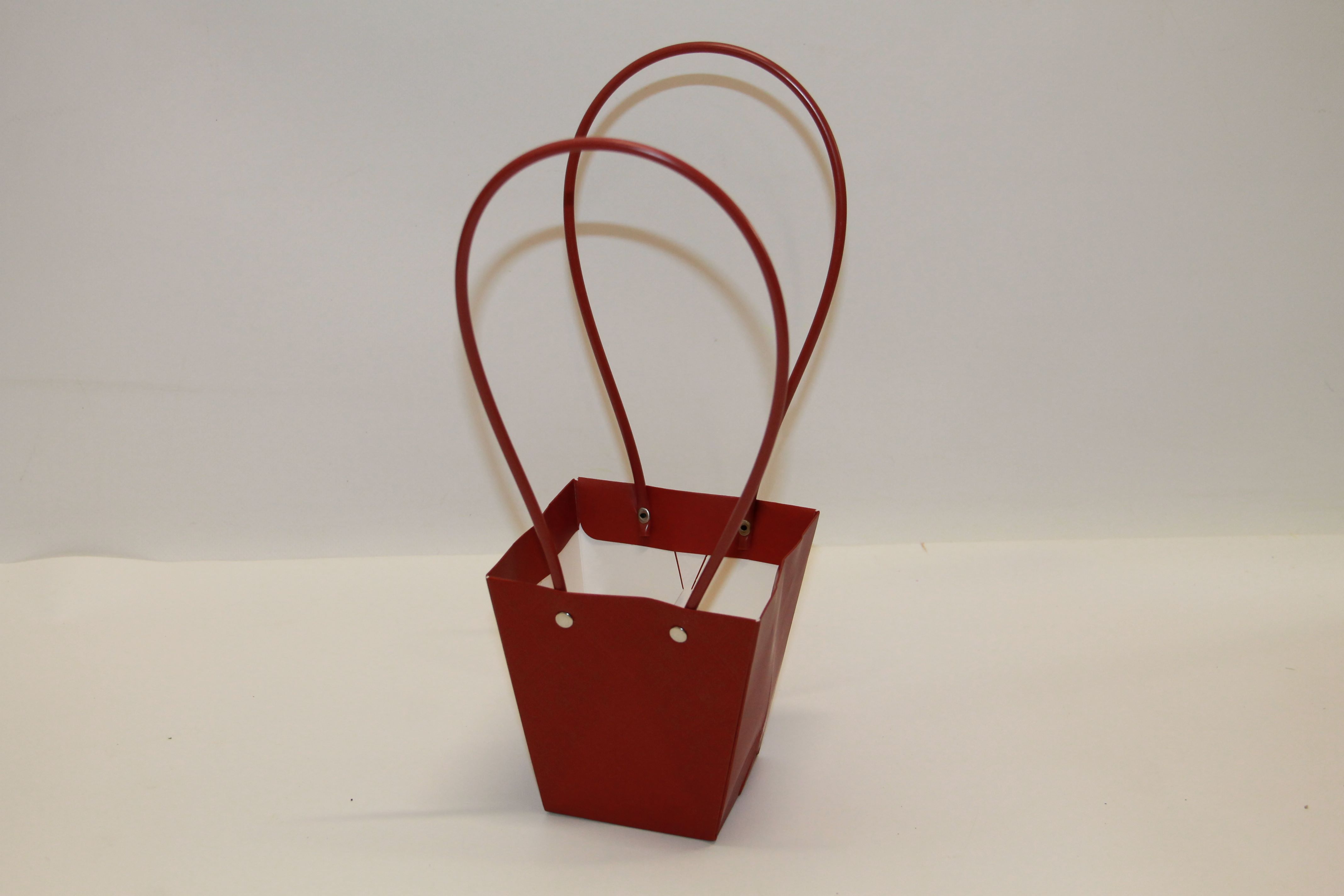 TOREBKA PAPIEROWA PIKOWANA 12,5X12X8 LT.BURGUNDY