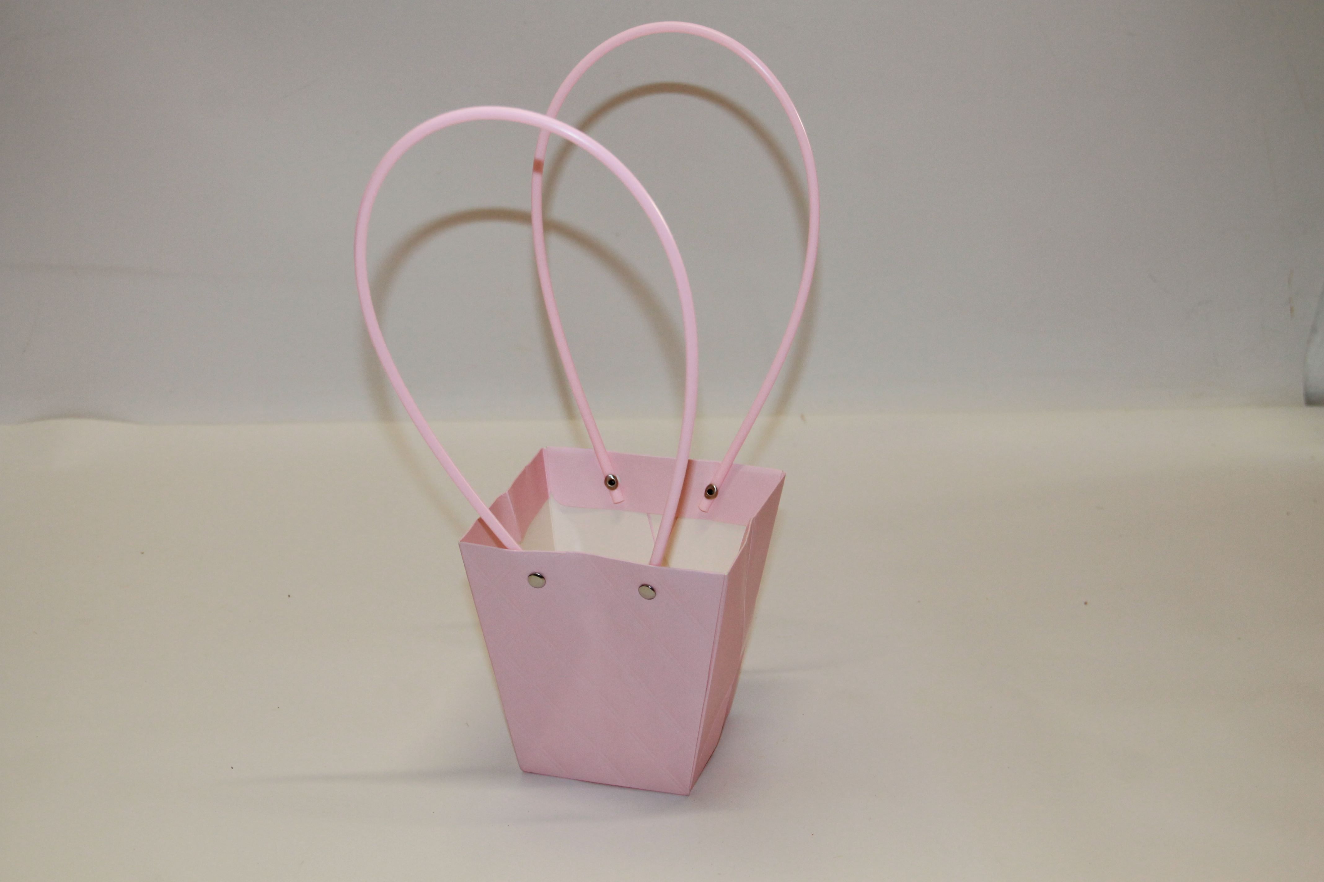 TOREBKA PAPIEROWA PIKOWANA 12,5X12X8 PINK