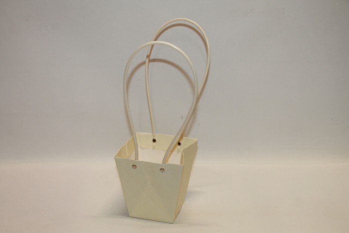 TOREBKA PAPIEROWA PIKOWANA 12,5X12X8 ECRU