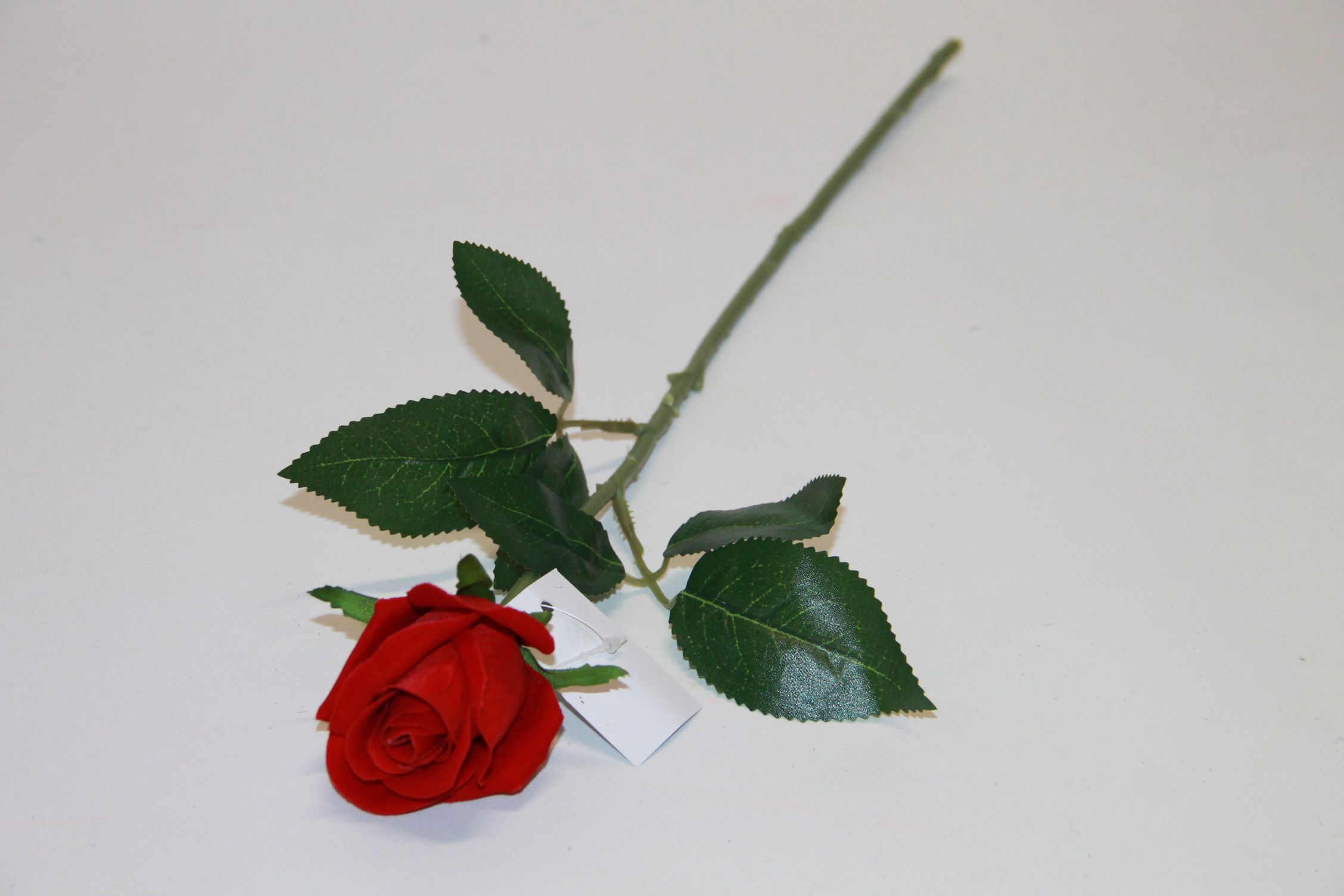 RÓŻA POJEDYŃCZA WELUR RED