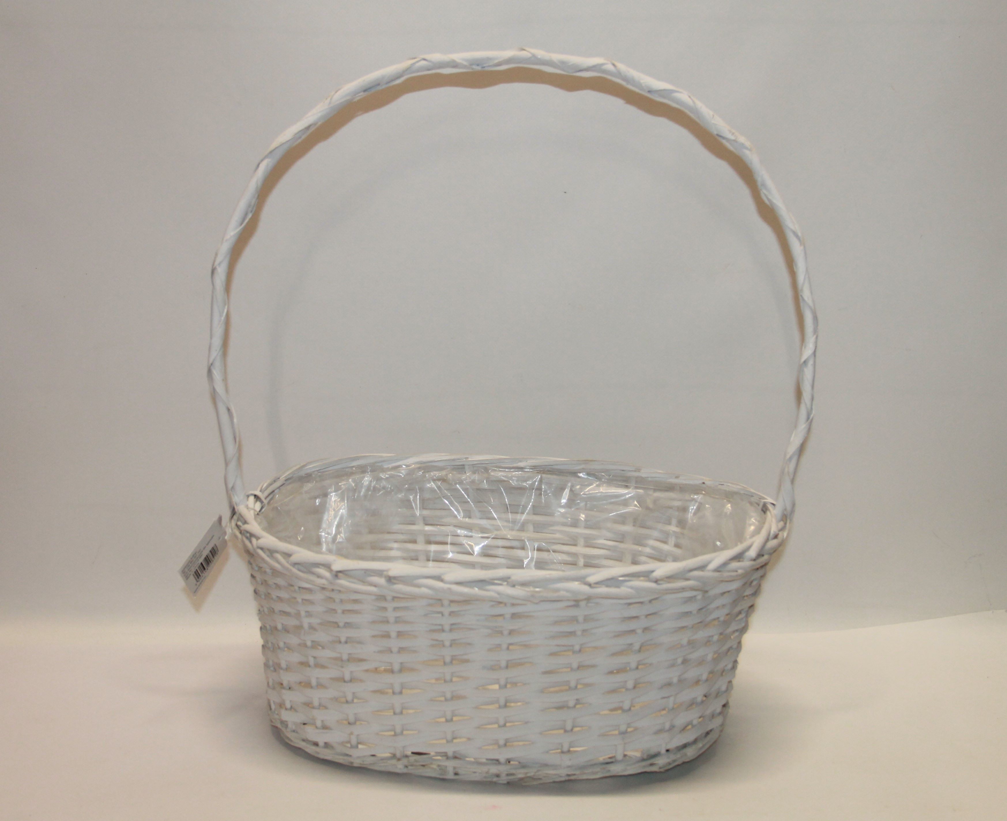 KOSZYK WIKLINOWY BIAŁY