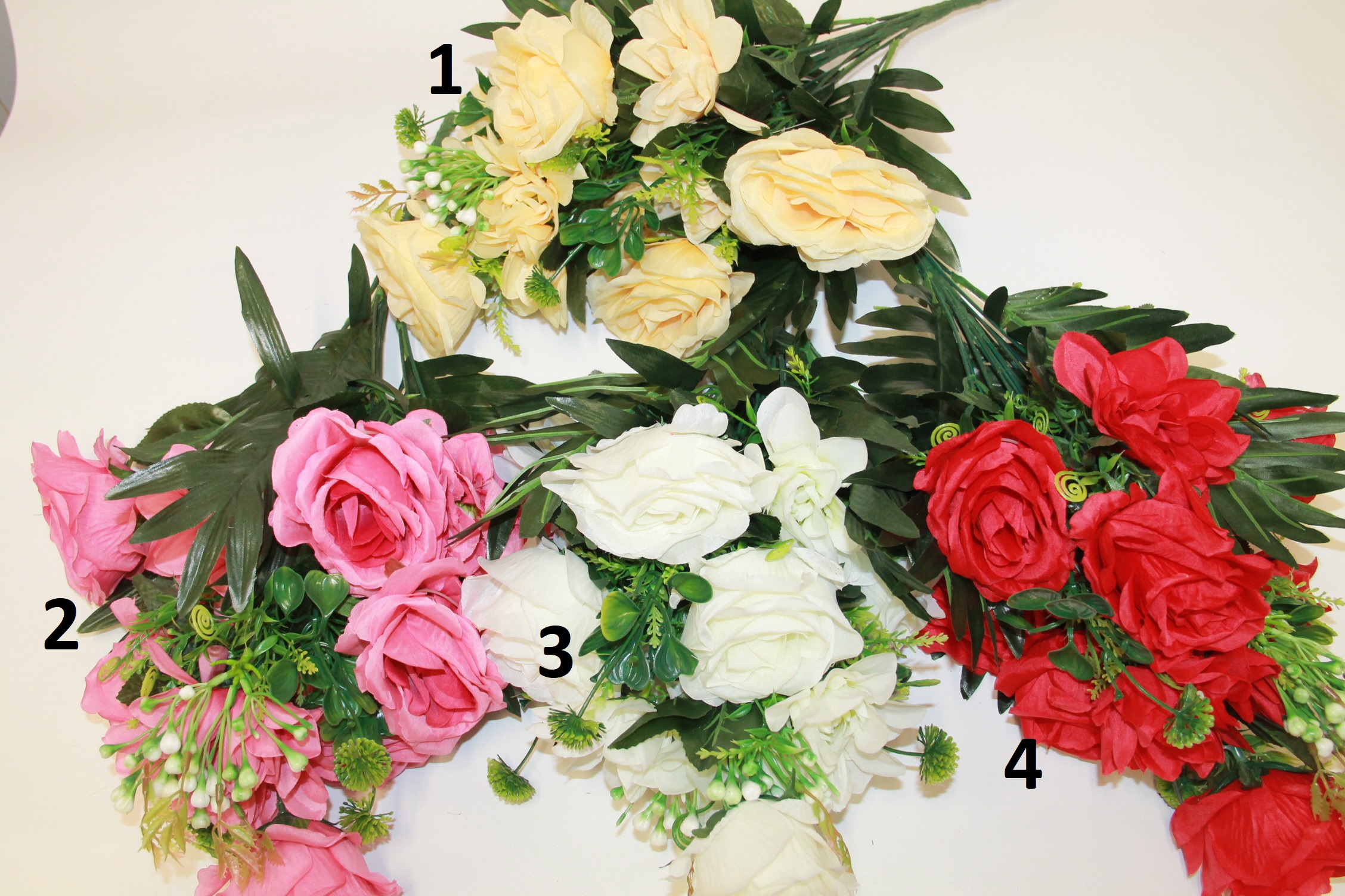 BUKIET RÓŻA / DALIA/ LIŚĆ X18