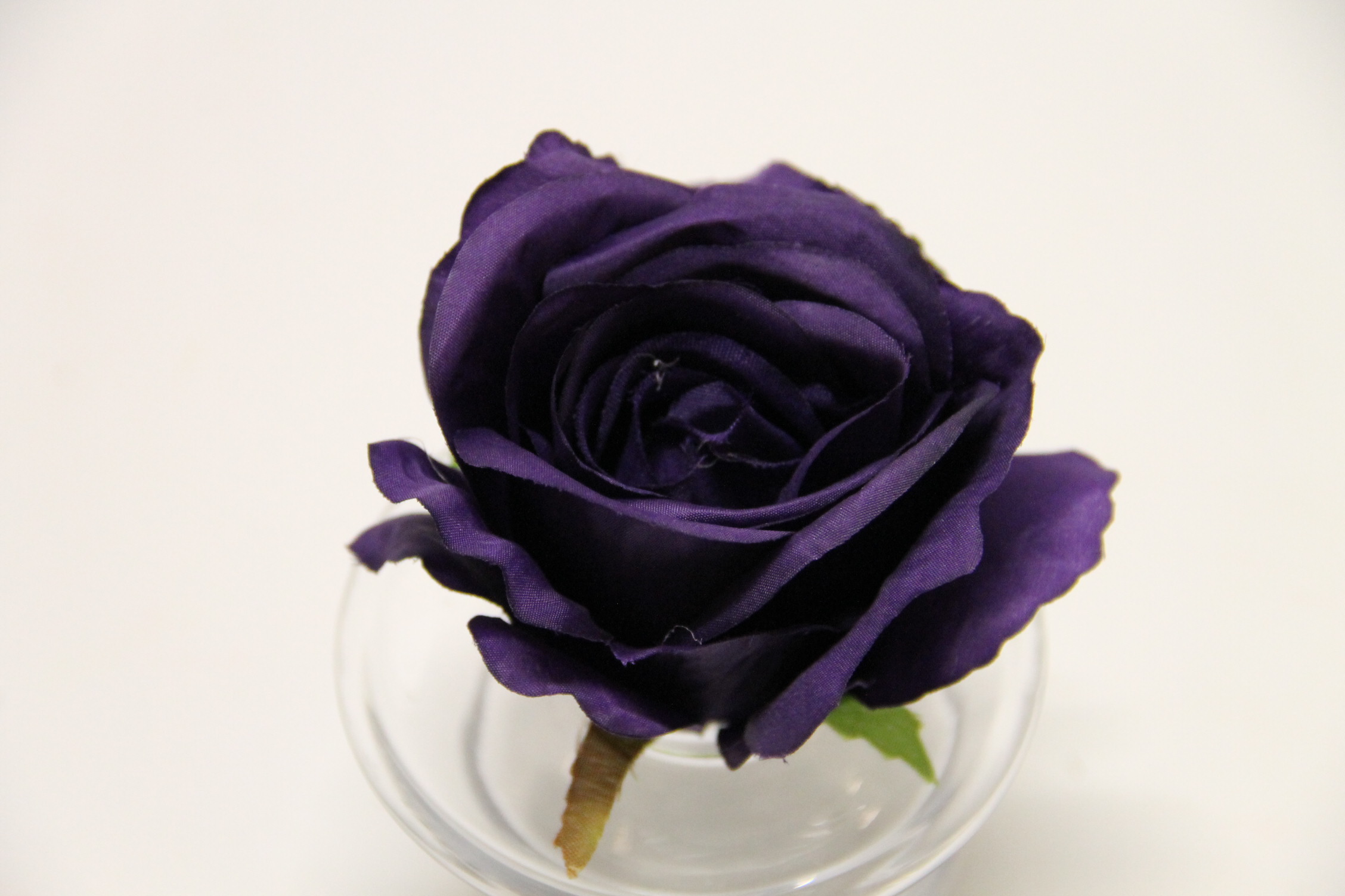 RÓŻA GŁÓWKA 8 CM DARK VIOLET
