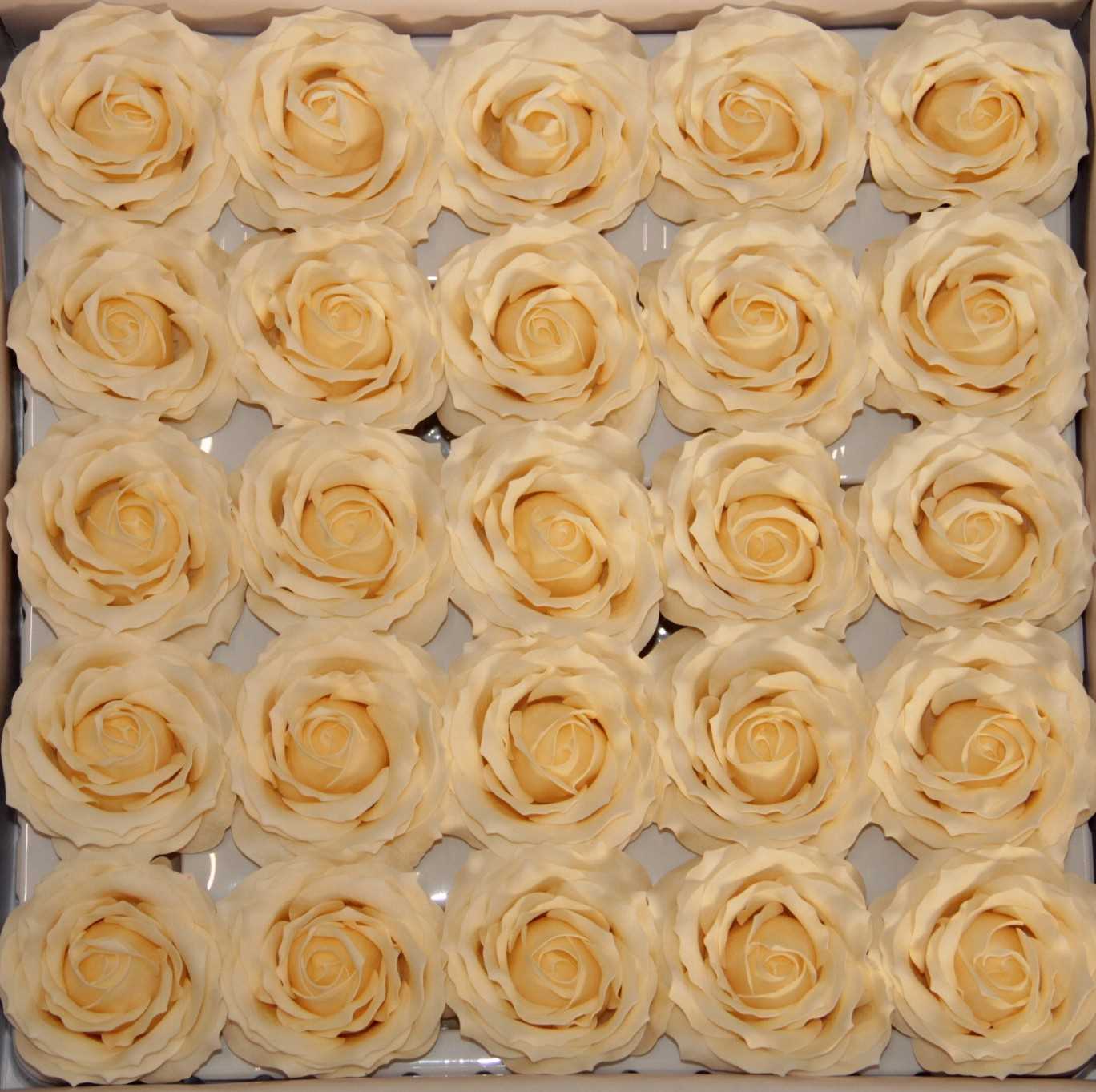 RÓŻA MYDLANA DUŻA 25 SZT. • ': CREAM.