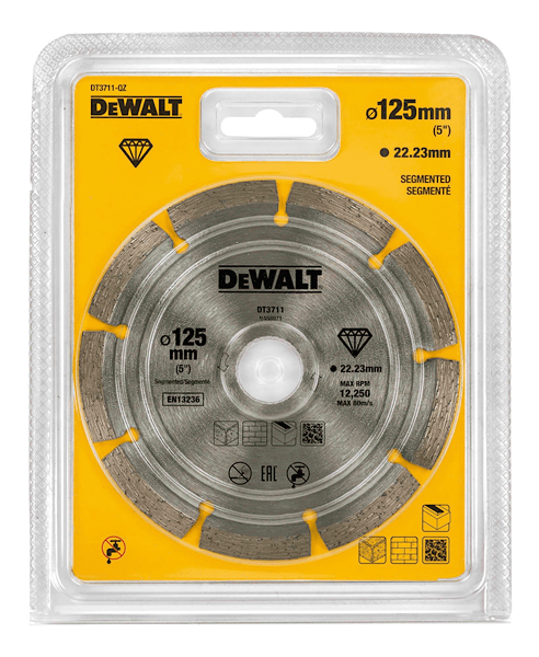 DW/DT3711-QZ TARCZA DIAMENTOWA 125X22.2 1.8MM