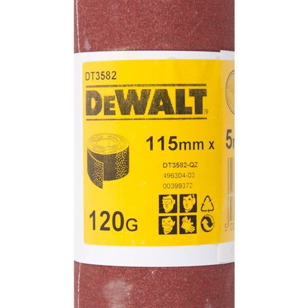 DW/DT3582-QZ PAPIER ŚCIERNY 120 W ROLCE 5MX115MM
