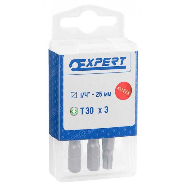 E117776 KOŃCÓWKI DO DOKRĘCANIA 1/4 TORX T15 3SZT