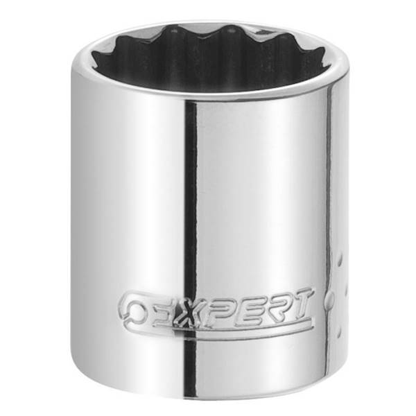 E117066 Nasadka 1/2 23mm 12-kątna KRÓTKA CHROM