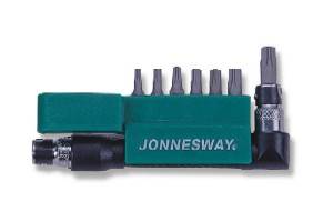 Zestaw bitów 1/4" TORX z otworem L=30mm z uchwytem