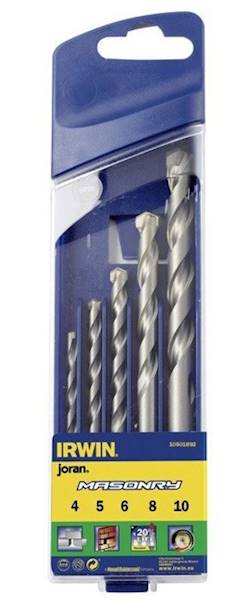 IR/10501892 KOMPLET WIERTEŁ MASONRY 5 SZT. /4,5,6,8,10MM/