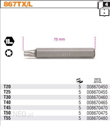 BE/867TX/L30 BIT 10MM TORX T30 DŁUGI
