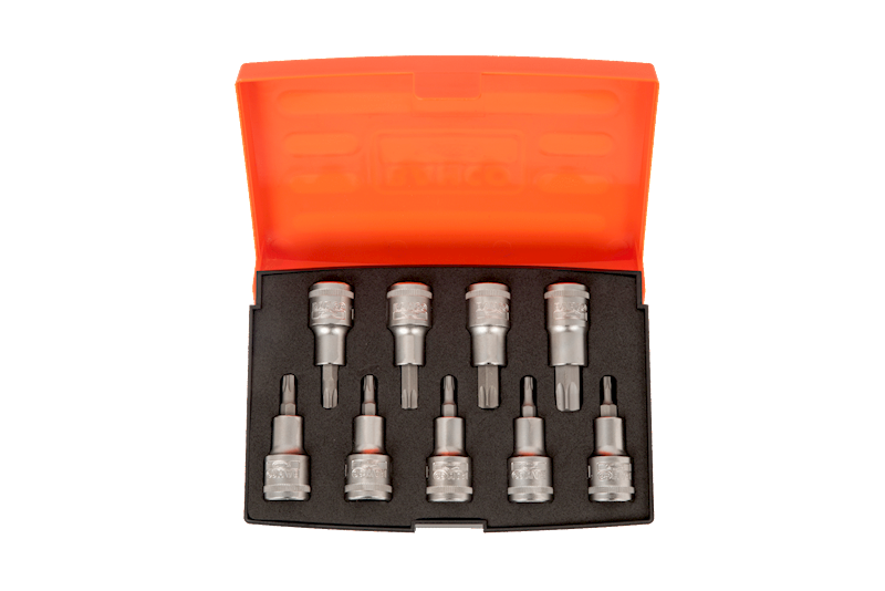 SET 1/2"SOCKETS TORXBITS SHORT