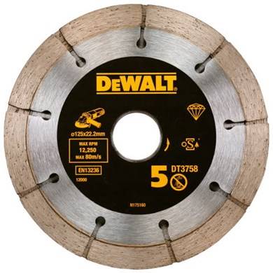 DW/DT3758-QZ TARCZA  DO ROWKOWANIA MURU DWUTARCZOWA 125MMX22,2MM