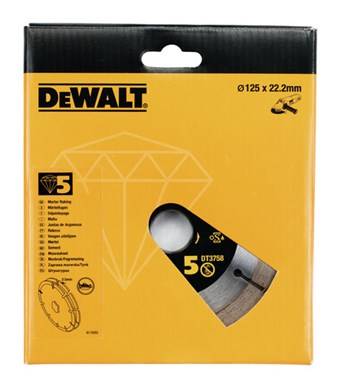 DW/DT3758-QZ TARCZA  DO ROWKOWANIA MURU DWUTARCZOWA 125MMX22,2MM