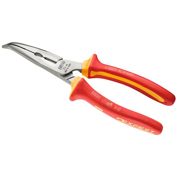 E050410 SZCZYPCE WYDŁUŻANE ZAGIĘTE 160MM, IZOLOWANE 1000V
