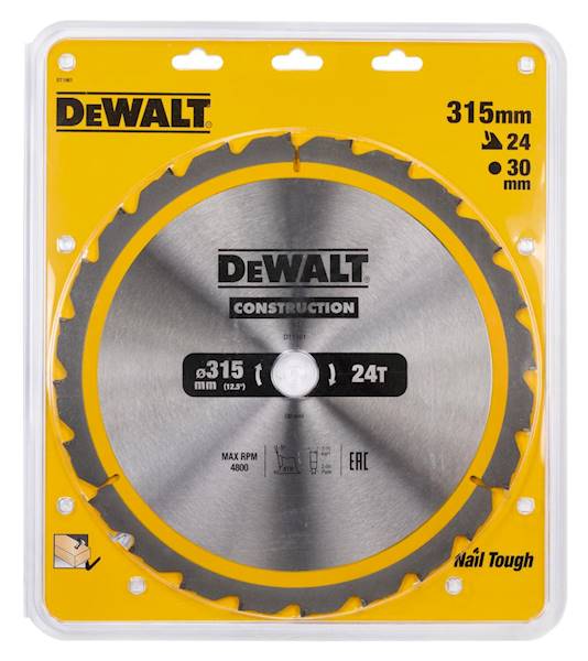 DW/DT1961-QZ TARCZA DO CIĘCIA DREWNA 315X30MMX24T