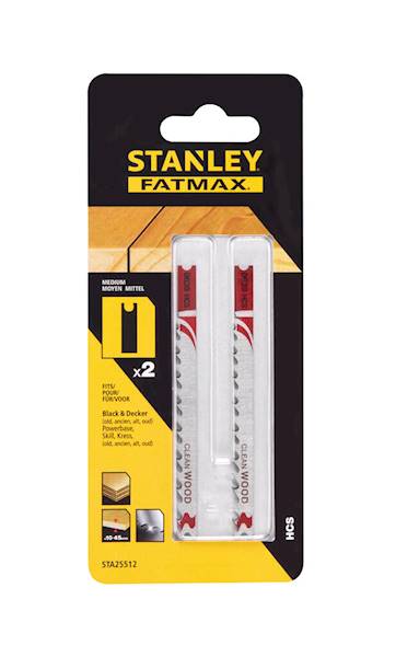 STA25512-XJ BRZESZCZOTY DO WYRZYNARKI TYPU U 100MM PODZ 4 GR. CIĘCIA <60MM, DREWNO, 2 SZT.