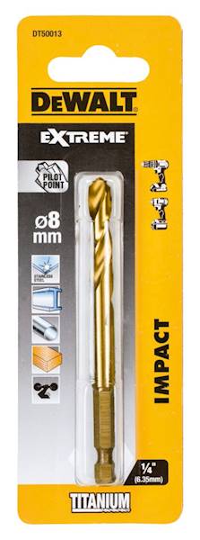 DW/DT50003-QZ WIERTŁO DO WKRĘTAREK HSS-TIN 4MM, METAL