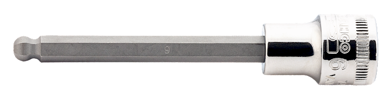 SOCKET DRIVER L. 3/8" BALL HEX