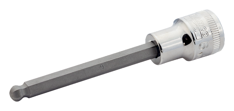 SOCKET DRIVER L. 3/8" BALL HEX