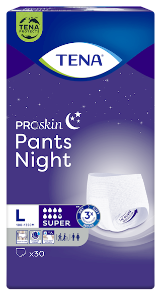 NFZ- Majtki chłonne Tena Pants Pro Skin Super Night Large 