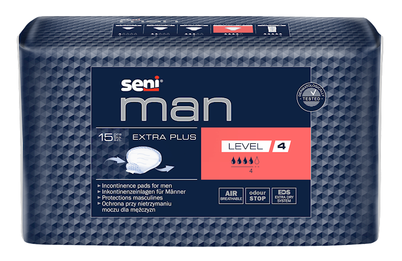 NFZ - Wkłady anatomiczne Seni Man Extra Plus LEVEL 4