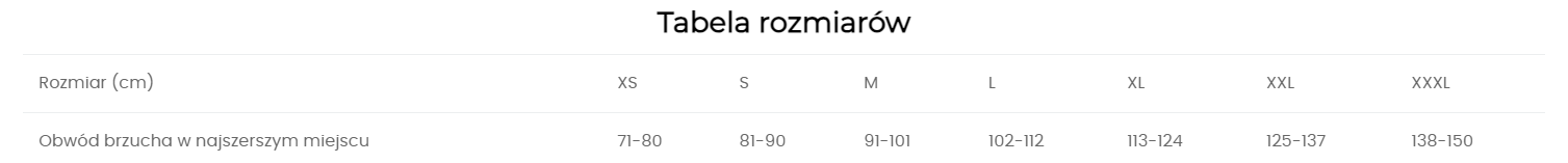 Pas stomijny brzuszny PT 106 • Rozmiar: S