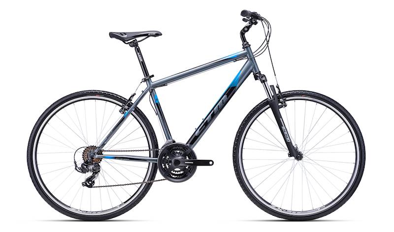 CTM 28" STREEM L, siwo/niebieski