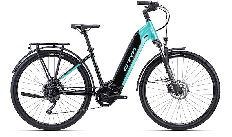 CTM METRIC LADY 2.0 16" czarno/turkus e-bike 2023