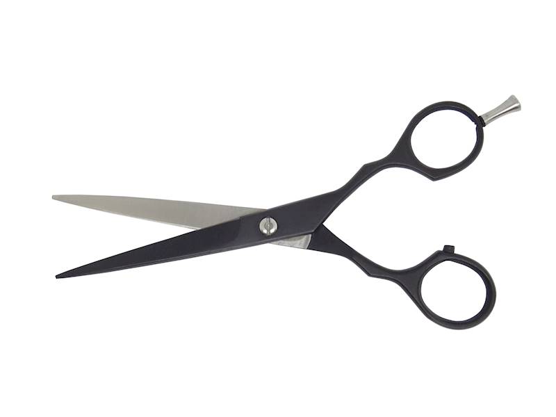 Nożyczki Punktujące Co To Jest Nożyce do strzyżenia włosów, czarne, dł. 150 mmNożyczki fryzjerskiebrak