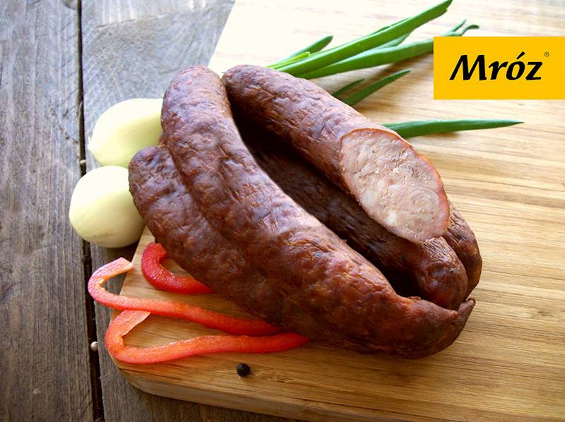 Kiełbasa pieczona z cielęciną Mróz