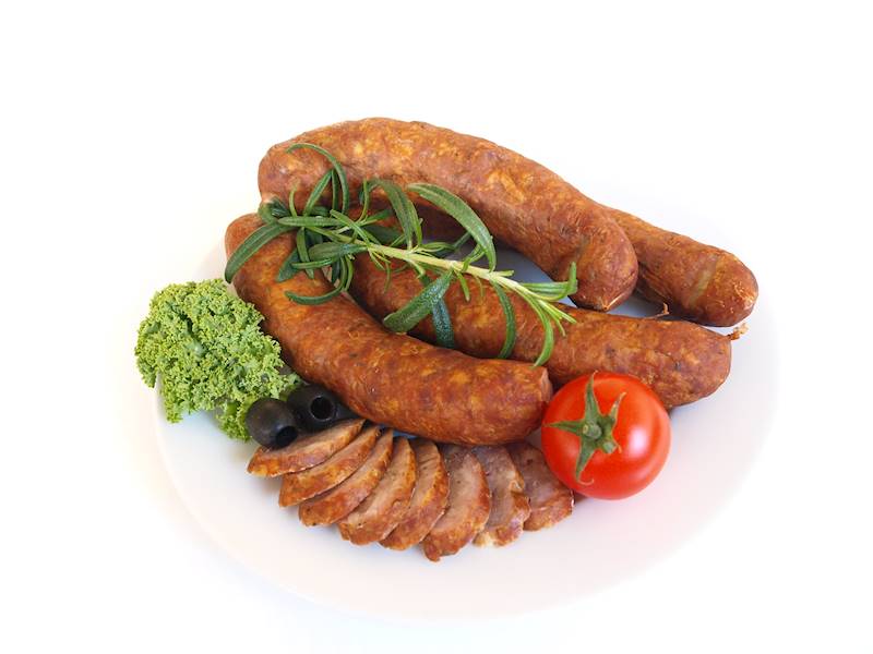 Kiełbasa pieczona z cielęciną Mróz