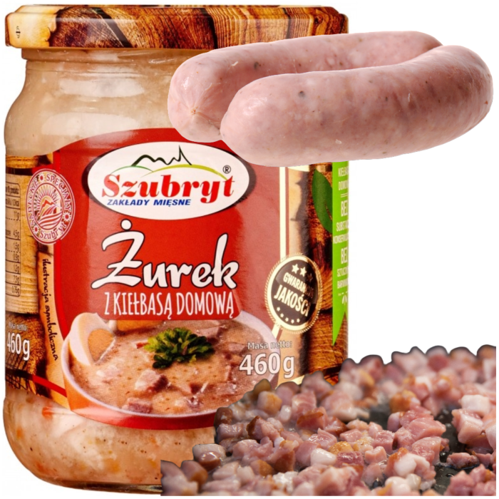 Żurek z kiełbasą domową 460 g Szubryt