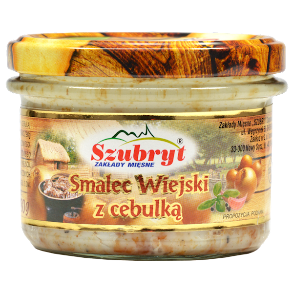 Smalec wiejski z cebulką 180 g Szubryt