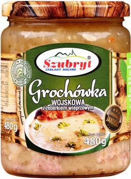 Grochówka wojskowa z żeberkiem Szubryt 480 g