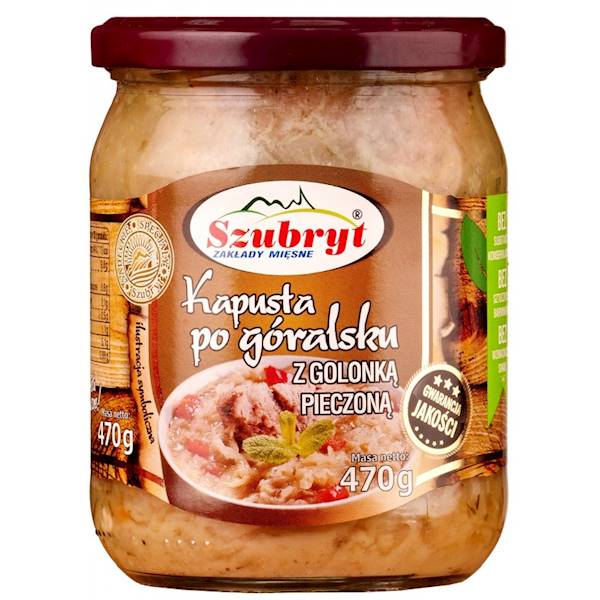 Kapusta po górlasku z golonką pieczoną Szubryt 470 g
