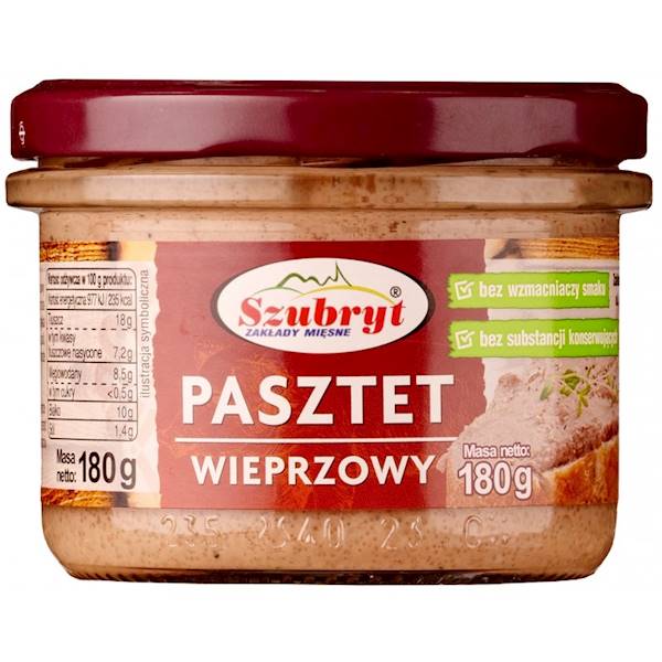 Pasztet WIEPRZ 180 g Szubryt