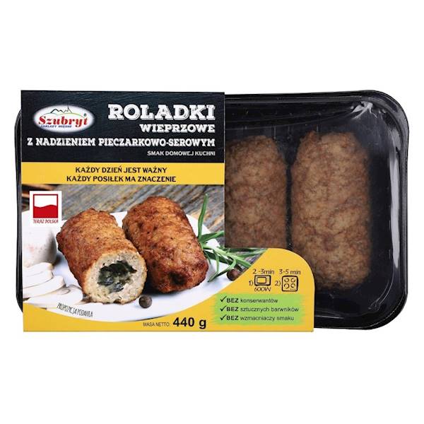 Roladki z nadzieniem pieczarkowo-serowym 440 g Szubryt