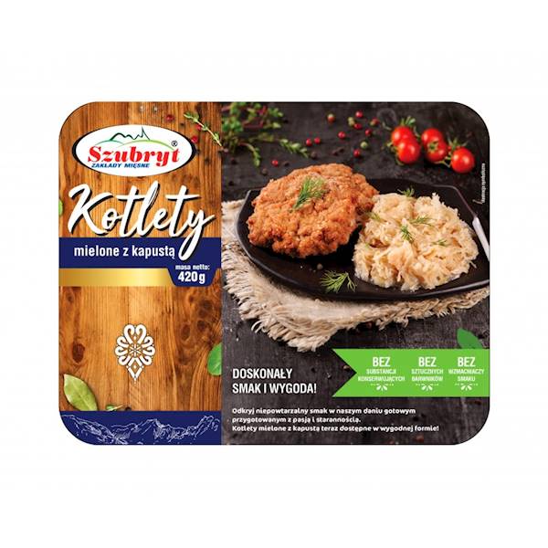Kotlety z kapustą 420 g Szubryt