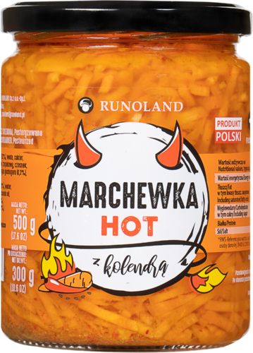 Marchewka HOT z kolendrą 500 g Runoland