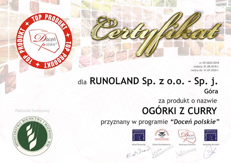 Farsz gotowy kapuściano-grzybowy 670 g Runoland
