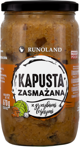 Kapusta zasmażana z grzybami leśnymi 670 g Runoland